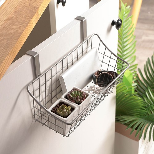 Dormitory artifact bedside hanging basket storage rack wrought iron storage basket hanging storage basket bathroom kitchen drain basket medium