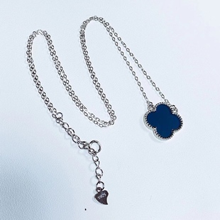 15 15mm Mexican Lamper Seiko Inlaid S925 Silver Pendant Lucky Four-leaf Clover Pattern Design