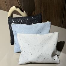 新款星星波点手拿包大容量外出百搭便携手拿洗漱包化妆品收纳包