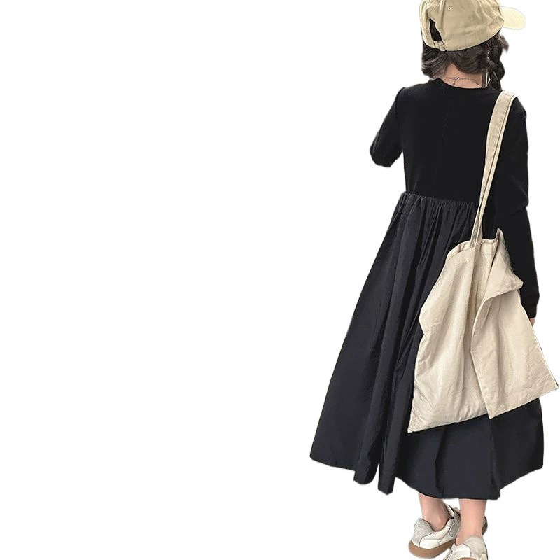 Spring dress, knitted long long skirt