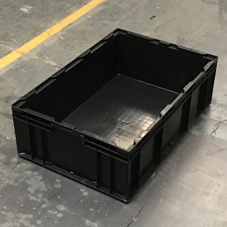 厂家直销供应6C防静电周转箱 外径650*435*210mm 汽车电子导电箱