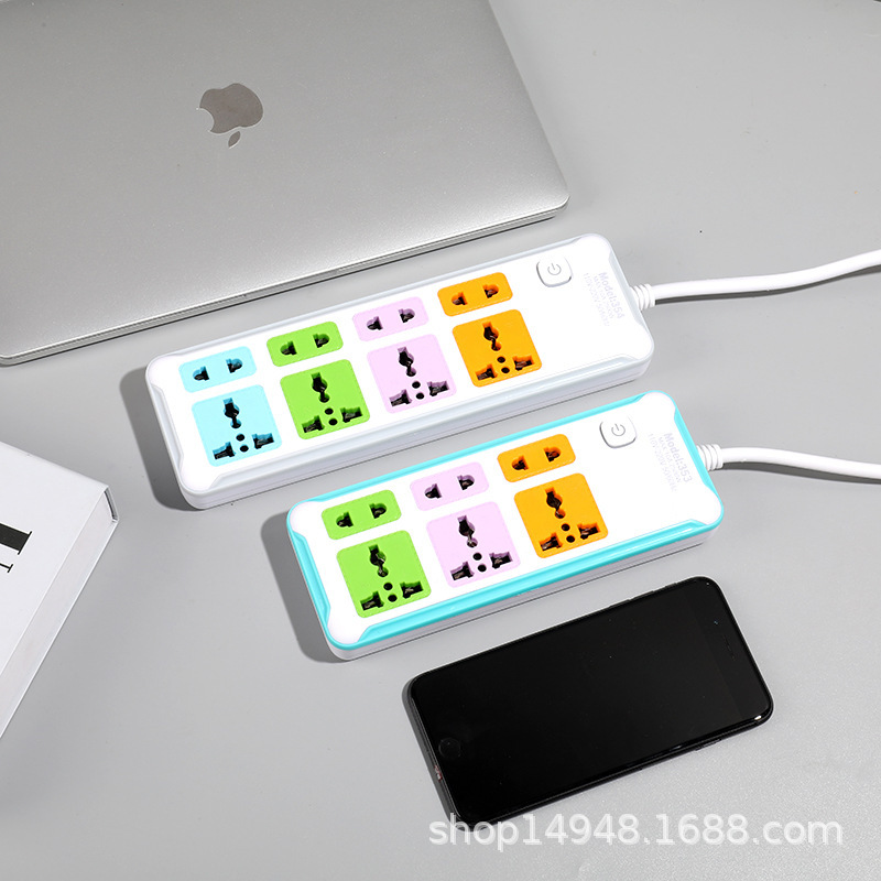 353#15孔外贸插排 354#20孔东南亚 泰国缅甸柬埔寨接线板外贸排插