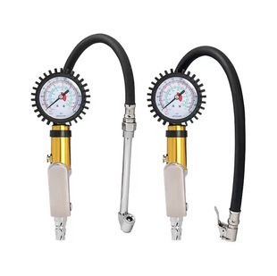 Car Pneumatic Tire Pressure Gun Double-Head Inflatable Gun Grip Tire Pressure Gauge Inflation Gauge Manual Repair Vehicle