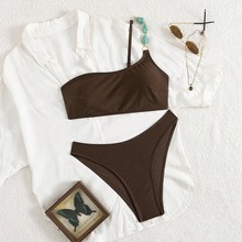 兴城2026新款跨境时尚珍珠小吊带细肩带性感分体泳衣比基尼批发