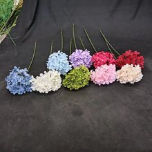 绣球花仿真花棒棒糖婚庆花艺婚礼花材假花道具多头单支木绣球美拓