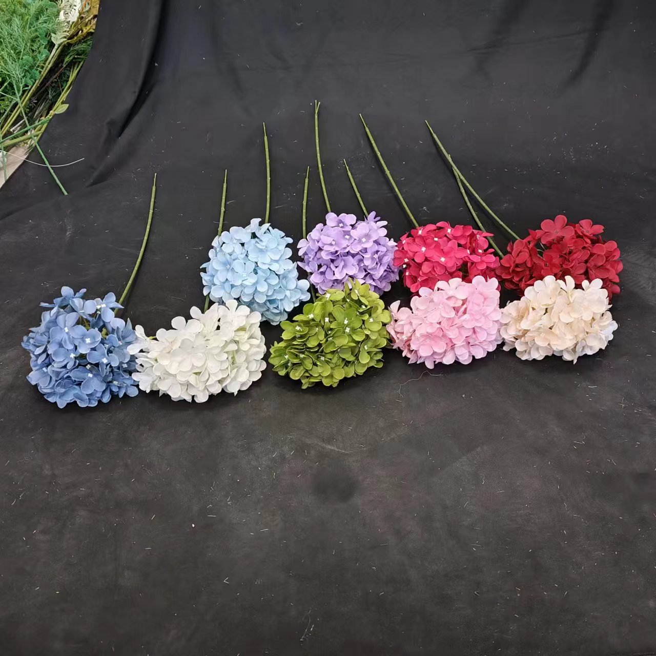 绣球花仿真花棒棒糖婚庆花艺婚礼花材假花道具多头单支木绣球美拓