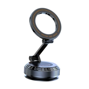 K9 Pure Metal Car-Mounted Adhesive Suction Cup Phone Holder, Three-Axis Foldable Magnetic Navigation Support Stand, Anti-Leakage Air Lock