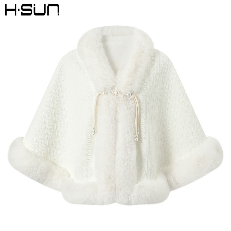 Capa de felpa gruesa estilo República de China 2024, chal para cheongsam de alta calidad, abrigo de invierno elegante y cálido