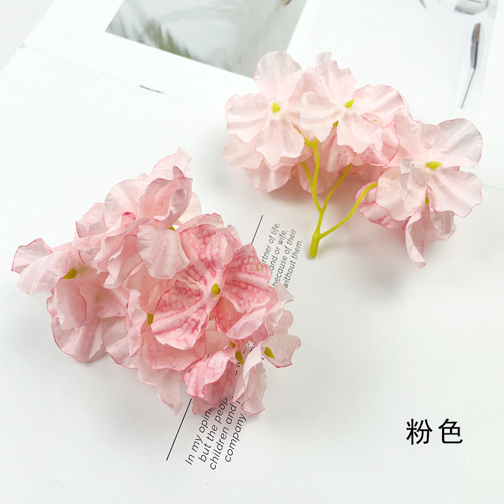 Retro horneado bordes horneados flores falsas DIY fuego horneado flores hechas a mano tocado guirland caja de regalo accesorios muros de hortenas