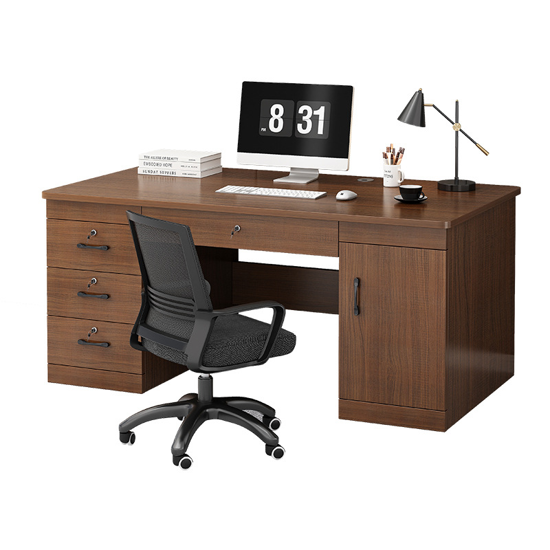 Escritorio simple y moderno escritorio de la computadora del hogar cajón escritorio de la oficina mesa y la silla combinación escritorio individual banco de trabajo