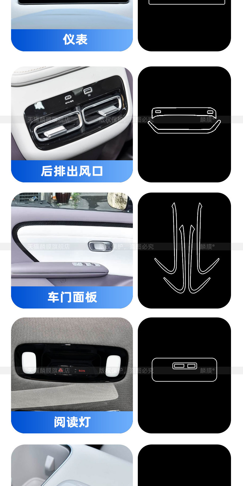 Suitable for Changan Qiyuan A06 Interior Navigation Car Screen Protective Film, Central Control Screen Tempered Film, Gear Handle Accessories, Modification Parts