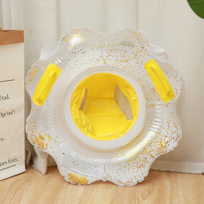 芭夏 ins亮片雞蛋花朵兒童座圈 寶寶嬰幼兒加厚水上趴圈批發