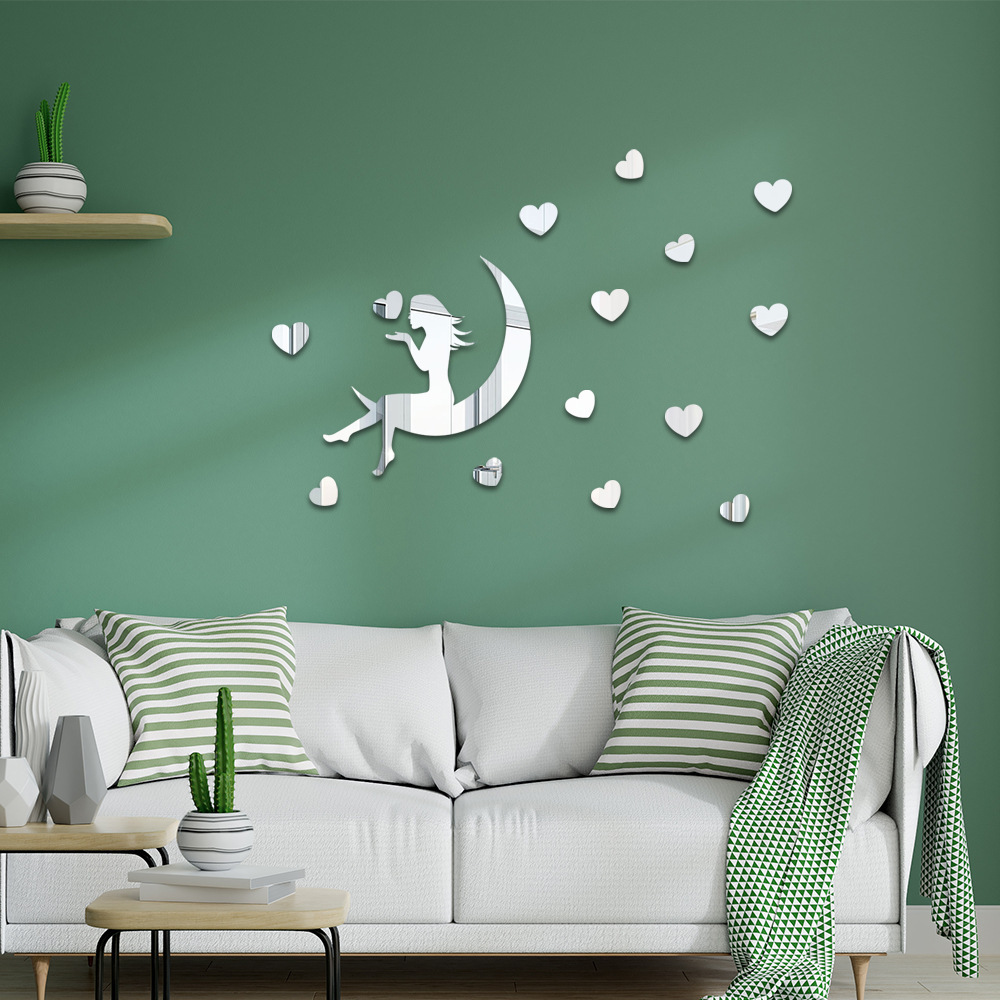 Acrylic modern and minimalistic self-adhesive sofa for bedroom on…