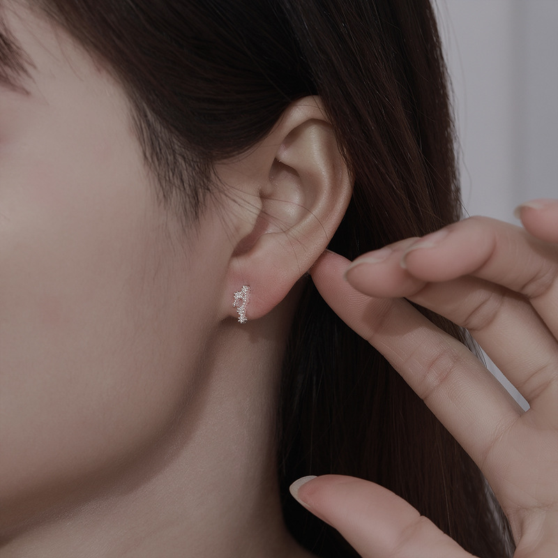 6g Weight Earrings Event & Party Supplies Rhinestones Inlay Material Ear Studs Classification 1 Pair Quantity Holiday Occasion 925 Sterling Silver Material Constellation Pattern Women'S Gender Fashion Style 1 Pair 925 Sterling Silver Rhinestones Constellation Ear Studs 11