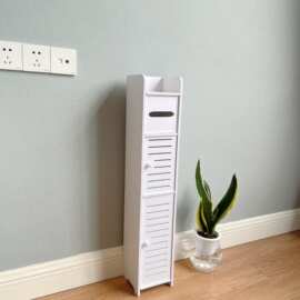 卫生间边柜侧柜 置物架卫生间落地储物柜 夹缝缝隙收纳柜厂家