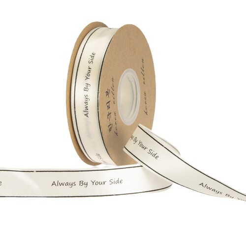 2.5cm Assorted Floral Print Satin Ribbon Always Packaging Gift Cake Letter Print Embroidery Satin Ribbon Polyester