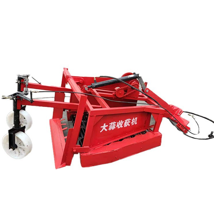 Cosechadora de ajo automática doméstica de cuatro ruedas con cortadora frontal tractor de barra horizontal cortadora de cintura