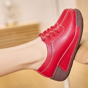 X 91989 Thick Sole Slip On Mom Sneakers ���һ�_�����e����Ь