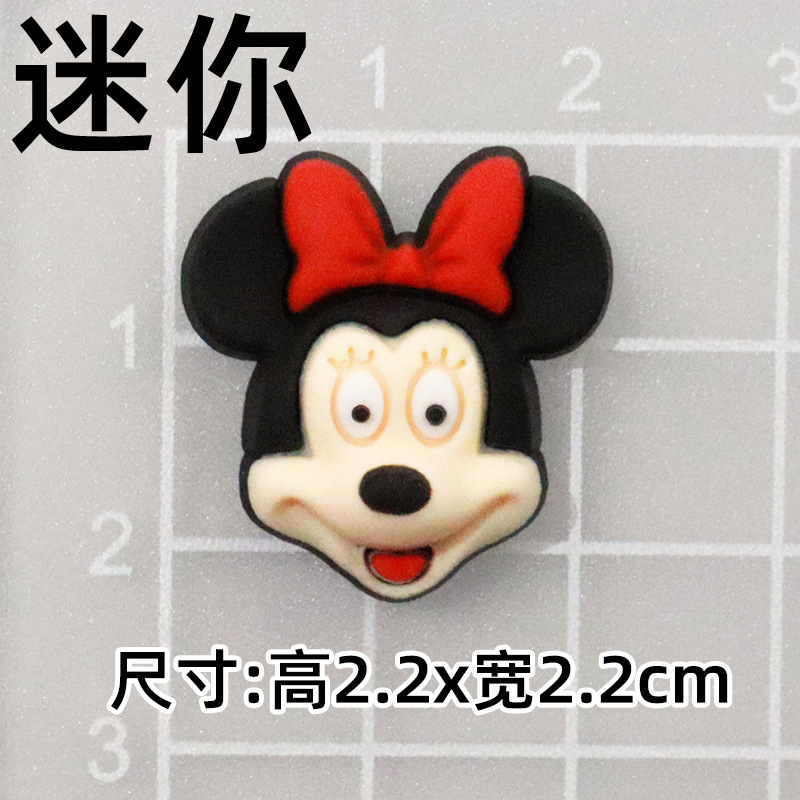 大小ミッキーミニーミッキーマウス DIY 漫画装飾アクセサリー携帯電話ケースパッチ下駄スリッパバックルステッカー|undefined