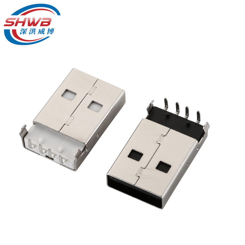 USB-A male plug type a USB male socket interface bent foot 90 degree straight pin USB AM male 2.0 socket USB-A male plug type a USB male socket interface bent foot 90 degree straight pin USB AM male 2.0 socket