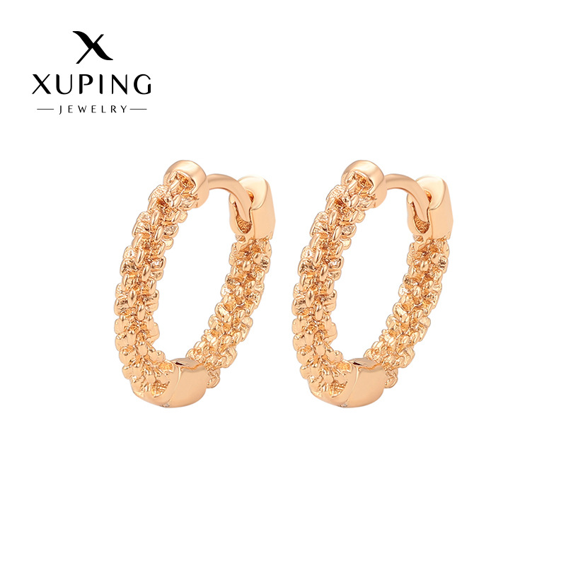 Xuping estilo retro torcido aretes de aretes