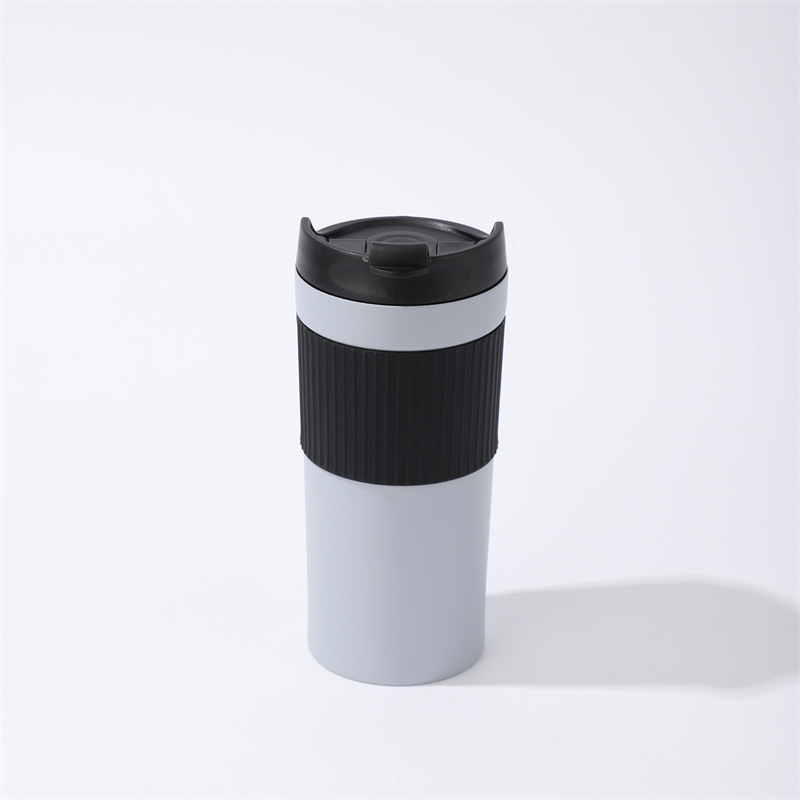 Taza de vacío de acero inoxidable 304 conveniente taza de coche taza de café de presión de mano de perforación con filtro de barra de presión taza portátil