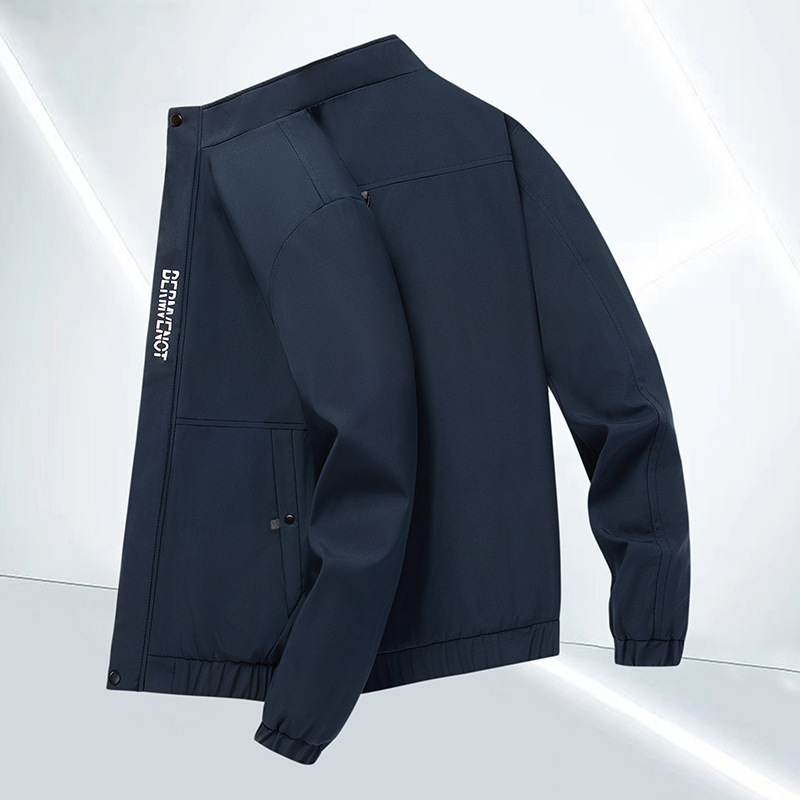 Chaqueta para hombre 2023 primavera y otoño nueva moda coreana delgada de cuello elegante chaqueta de color de otoño chaqueta de hombre