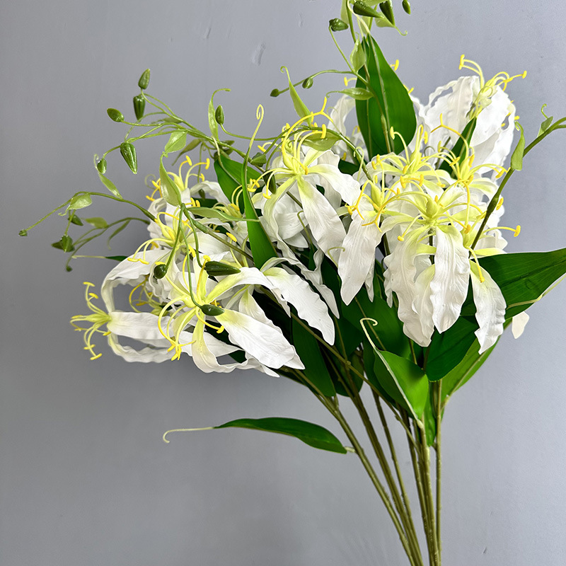 Artificial Flame Lily Nordic Style Home Decor For Wedding Flower_voghion.com