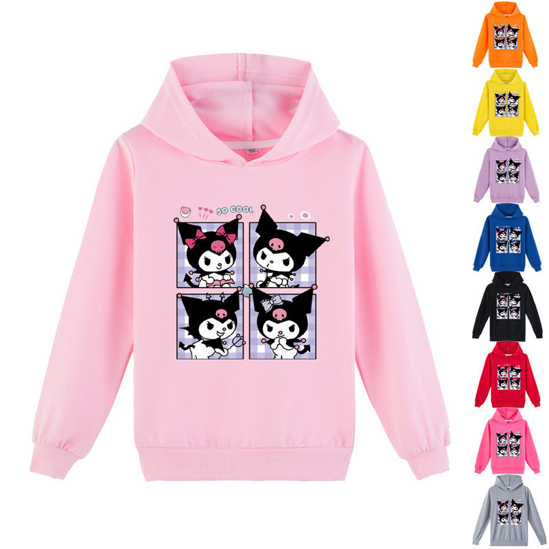 Cross-border e-commerce children's clothing coolomi Kuromi fashion printed hoodie sweater K444
