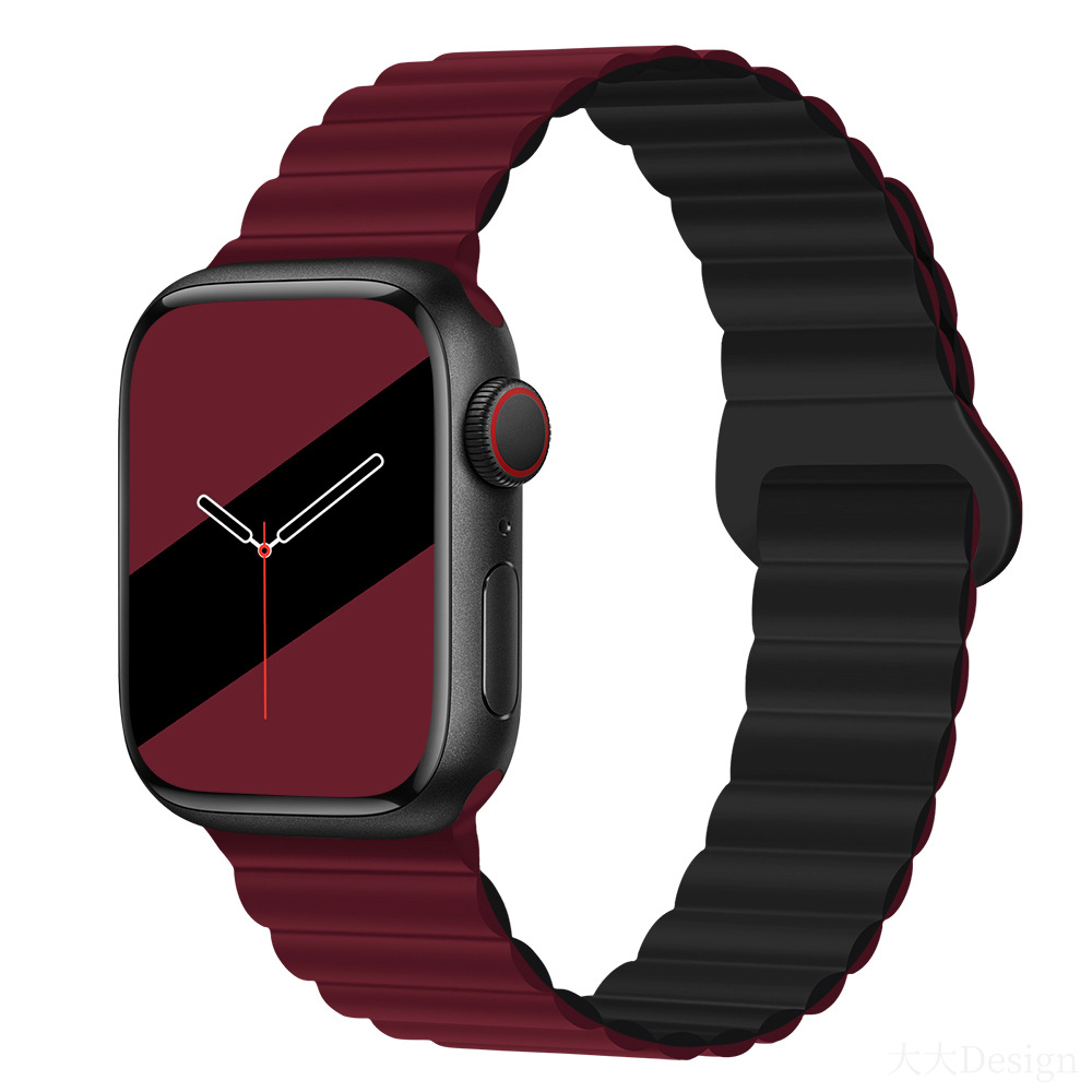 Casual Fashion Style Solid Color Apple Smart Watch Magnetic Strap display picture 39