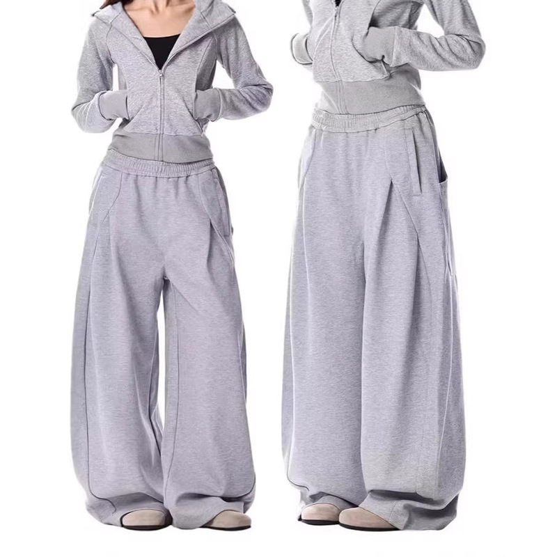Cross-Border Popular Amazon Multi-Pocket Jogging Pants for Women, Us Size, Drawstring Elastic Waist Sweatpants, Solid Color, Plus Size Sports Pants Cross-Border Popular Amazon Multi-Pocket Jogging Pants for Women, Us Size, Drawstring Elastic Waist Sweatpants, Solid Color, Plus Size Sports Pants