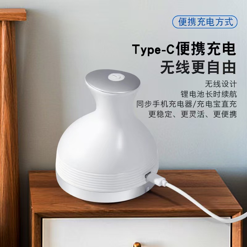跨境龙抓手充电放松头皮家用揉捏经络理疗仪八爪鱼电动头部按摩器|undefined