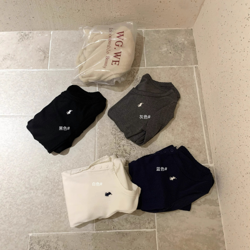 WGWE 7144十三行女装2025早秋装新款设计感长袖T恤短款正肩打底衫|undefined