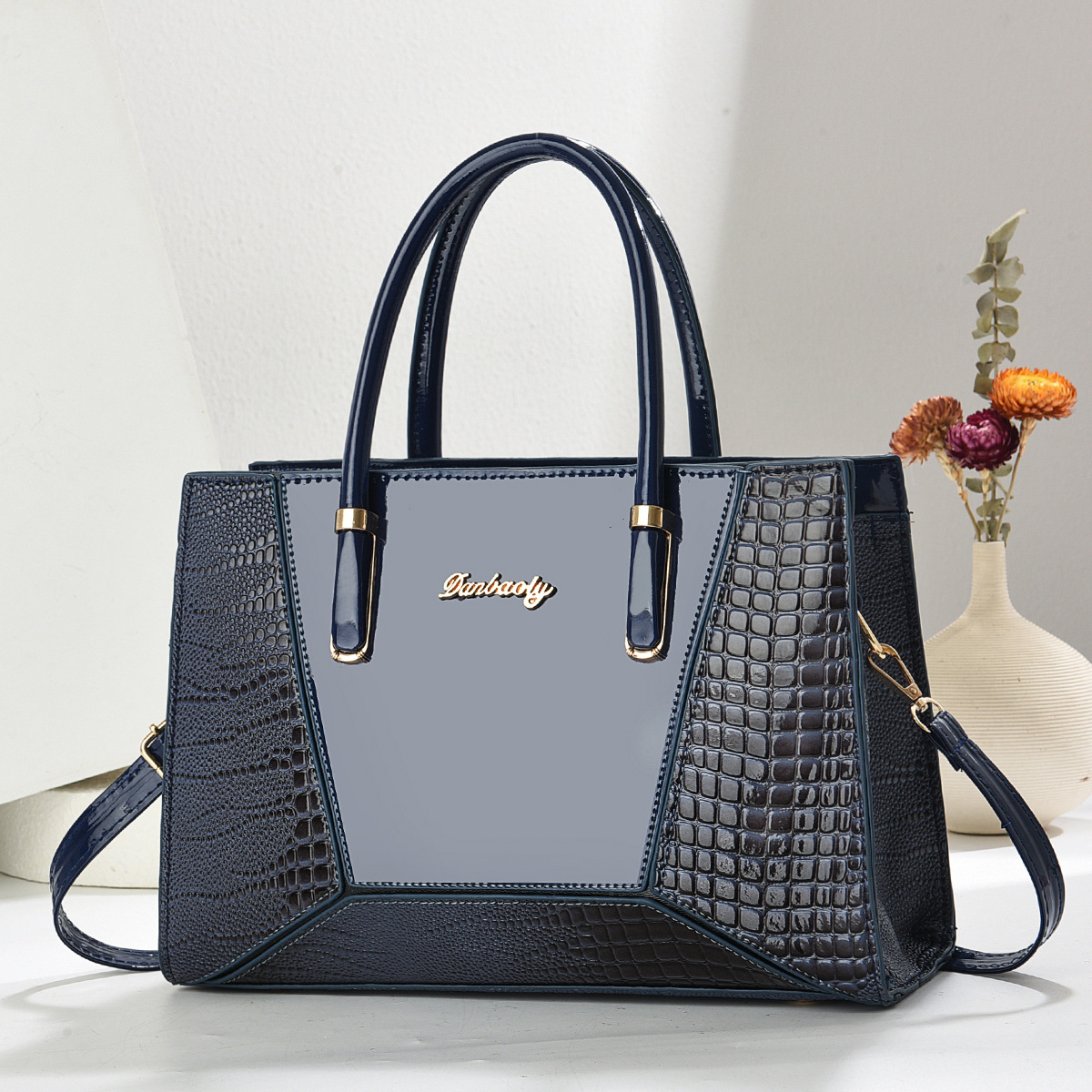 Bolso de mujer nuevo bolso de hombro de gran capacidad temperamento bolso de madre de cuero suave bolso de mujer de viaje de moda puede ser mensajero