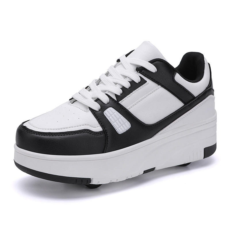 Student Shoes, Four-Wheeled Children's Roller Skates, Detachable Version for Boys and Girls, Wheeled Shoes, Children's Skates, Lightweight