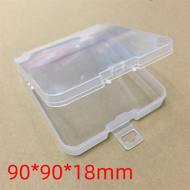 现货塑料盒 化妆品玩具手机充电数据线收纳盒 透明包装PP小方胶盒