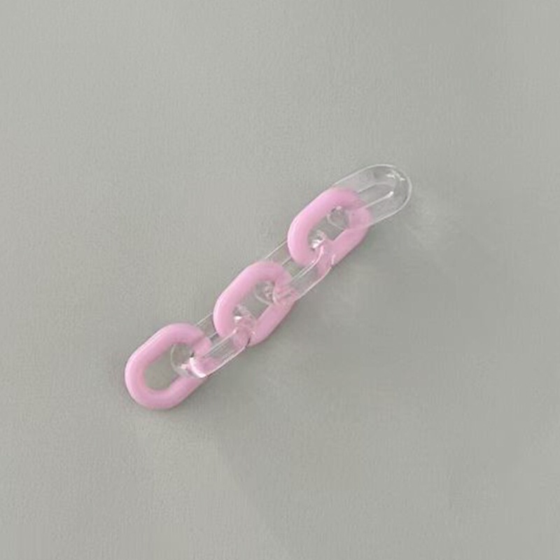 亚克力U型链条扣配件挂件手机壳包包钥匙扣DIY挂饰彩色链条装饰品|undefined