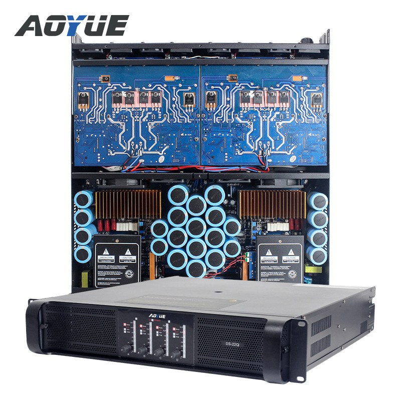 22000Q amplificador de potencia profesional de etapa trasera pura de alta potencia de cuatro canales amplificador de subwoofer pesado importado