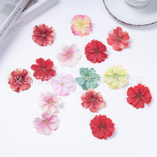 Mini Artificial Silk Daisy Flower Head for Wedding, Home Decoration, Handicrafts, DIY Accessories, Fake Flowers, Artificial Flowers