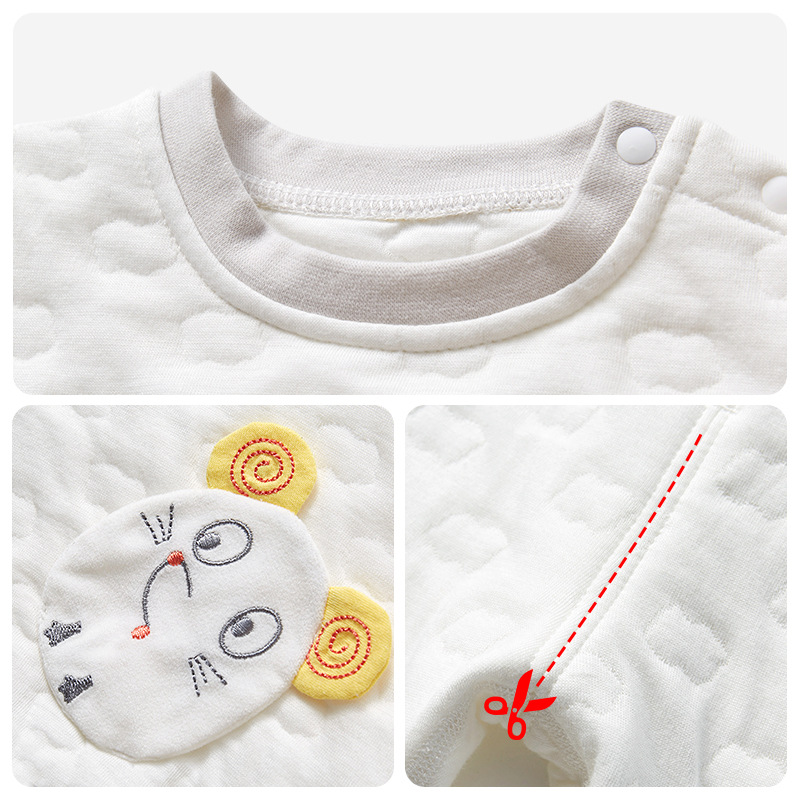 Bebé ropa de otoño pantalones largos traje de otoño e invierno Bebé cintura alta engrosada niños y niñas bottoming split ropa interior térmica para niños