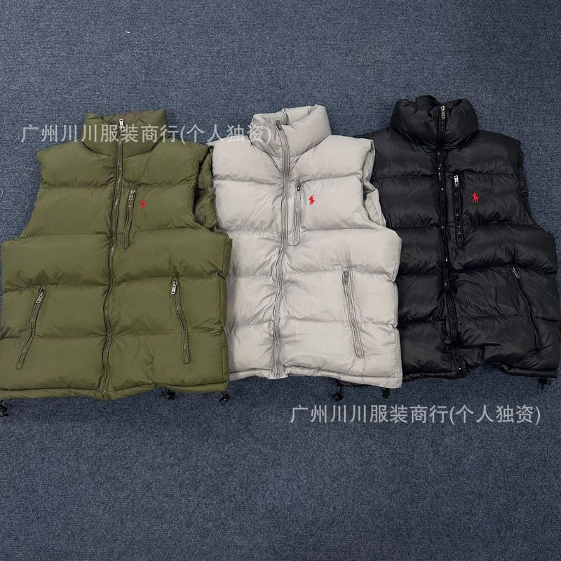 23SS正确POLO拉夫RL防沾水棉服马甲男女同款情侣背心莆田坎肩外套|undefined
