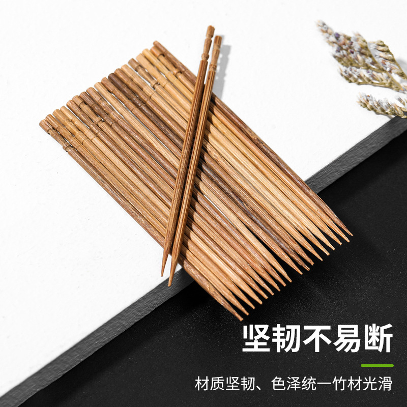 使い捨てのつまようじ家庭用商用炭化竹製防かび果物のつまようじ携帯ホテルのばら売りの神器|undefined