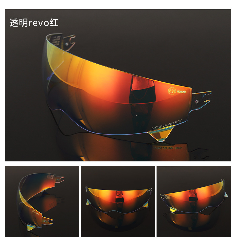 Motorcycle Helmet Visor for KS08 Retro Helmet UV Protection
