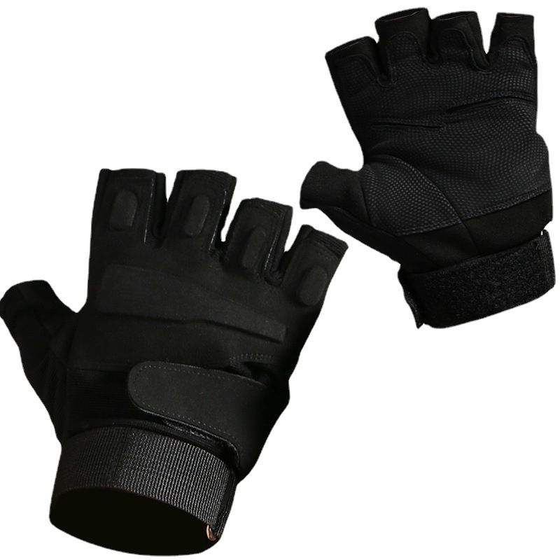 Deportes Guantes de fitness de las mujeres antideslizante medio dedo protección de la muñeca equipo de los hombres entrenamiento ejercicio de yoga anti-capullo tirando de hierro barra horizontal