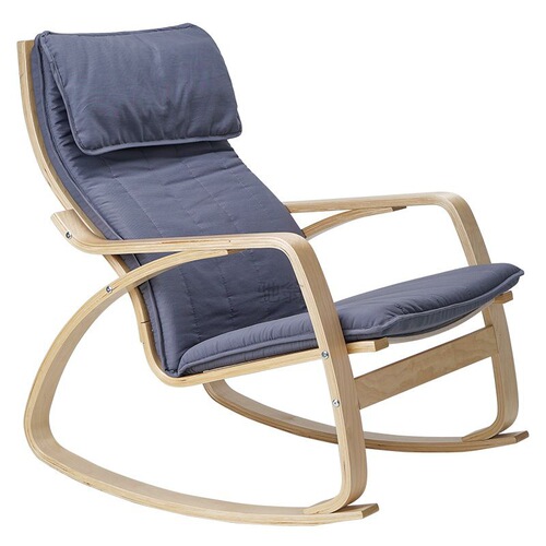 3l Nordic Bonn rocking chair, happy chair, solid wood deck chair, summer rocking chair, lazy pregnant woman chair, balcony leisure chair, simple