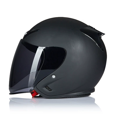 Helmet Electric Vehicle Helmet, Motosiklet kaskı (dəbilqə) - black-frame-with-clear-lenses-m