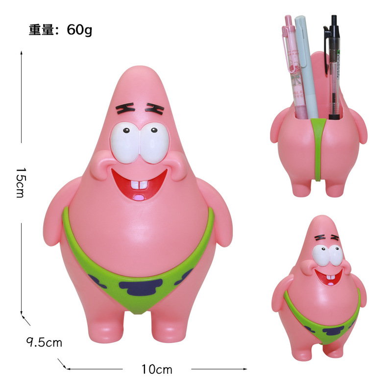 国境を越えて人気のサンリオ クレヨンしんちゃん スポンジボブシリーズ クリエイティブペンホルダー 化粧ブラシ収納 学生ギフト|undefined