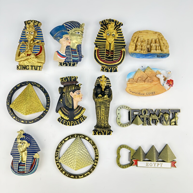 Egyptian Pyramid Sphinx Tourist Souvenir Resin Hand-Painted Refrigerator Magnet Good Quality Export Product Egyptian Pyramid Sphinx Tourist Souvenir Resin Hand-Painted Refrigerator Magnet Good Quality Export Product