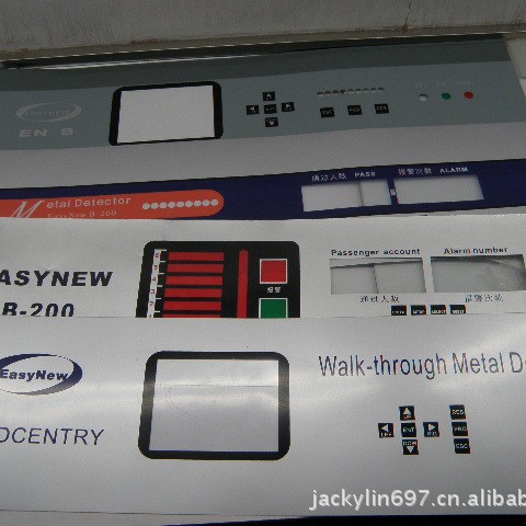 plastic label，机械铭板　铭牌,PC label,electronic panel