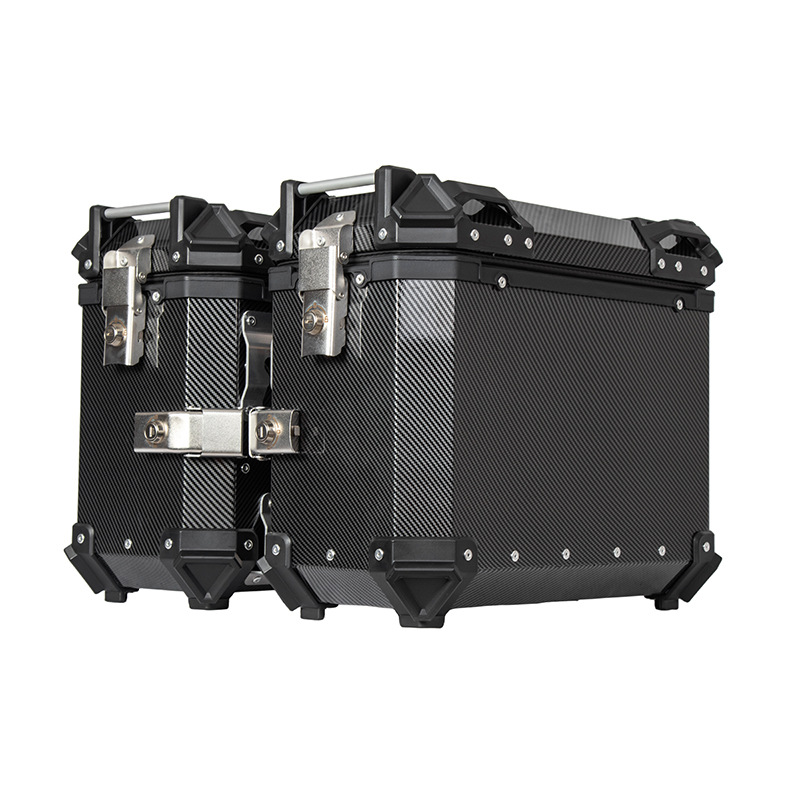 38L Water Transfer Printing Side Box Motorcycle Large Capacity Luggage Box Waterproof Side Hanging Box Motorcycle Accessories Side Tail Box